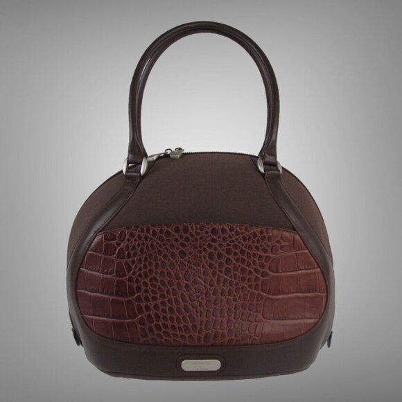 $650 Samsonite Black Label Alexander McQueen Beauty Case Bag Cowhide Canvas - Picture 1 of 5